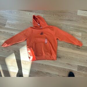 NIKE Orange Hoodie with Logo